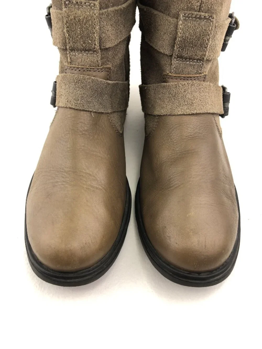 Sorel Major Moto Tan Leather Boots 8.5